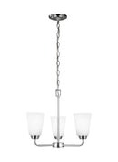 Three Light Chandelier<br /><span style="color:#4AB0CE;">Entrega: 4-10 dias en USA</span><br /><span style="color:#4AB0CE;font-size:60%;">PREGUNTE POR ENTREGA EN PANAMA</span><br />Collection: Kerrville<br />Finish: Chrome