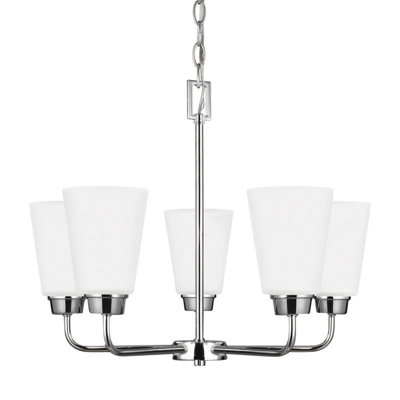 Generation Lighting - 3115205-05 - Five Light Chandelier - Kerrville - Chrome