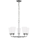 Five Light Chandelier<br /><span style="color:#4AB0CE;">Entrega: 4-10 dias en USA</span><br /><span style="color:#4AB0CE;font-size:60%;">PREGUNTE POR ENTREGA EN PANAMA</span><br />Collection: Kerrville<br />Finish: Chrome