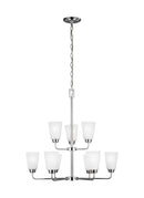 Nine Light Chandelier<br /><span style="color:#4AB0CE;">Entrega: 4-10 dias en USA</span><br /><span style="color:#4AB0CE;font-size:60%;">PREGUNTE POR ENTREGA EN PANAMA</span><br />Collection: Kerrville<br />Finish: Chrome