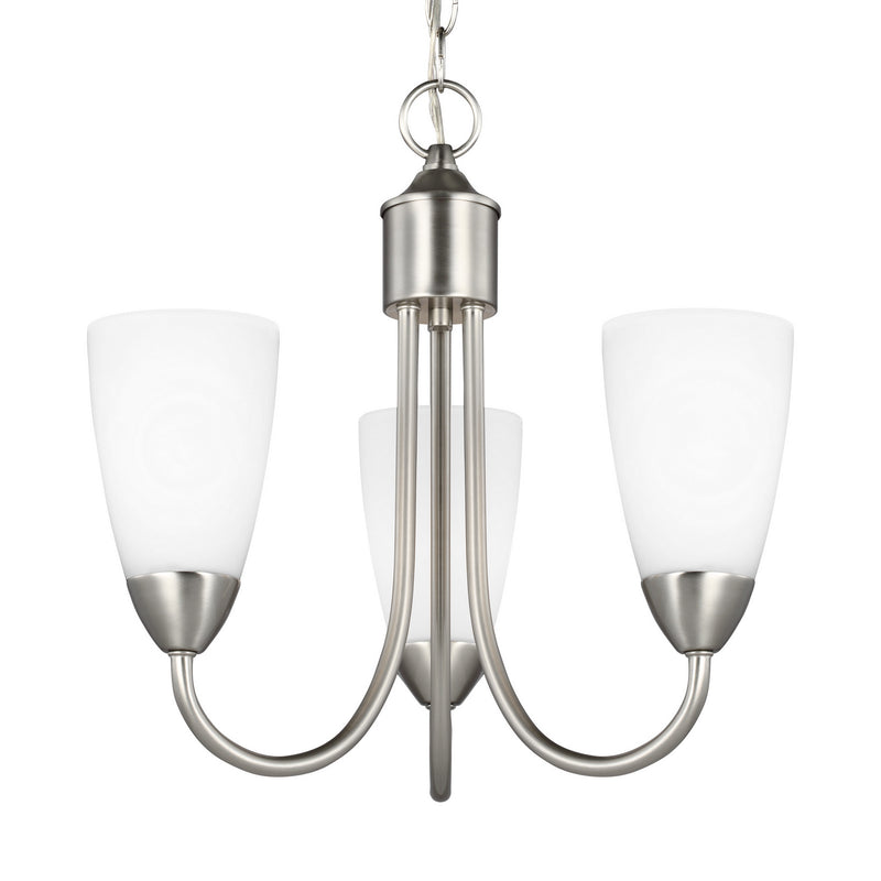 Generation Lighting - 3120203-962 - Three Light Chandelier - Seville - Brushed Nickel