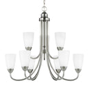 Generation Lighting - 3120209EN3-962 - Nine Light Chandelier - Seville - Brushed Nickel