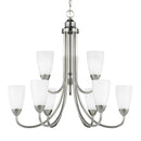 Generation Lighting - 3120209EN3-962 - Nine Light Chandelier - Seville - Brushed Nickel