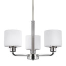 Generation Lighting - 3128803-962 - Three Light Chandelier - Canfield - Brushed Nickel