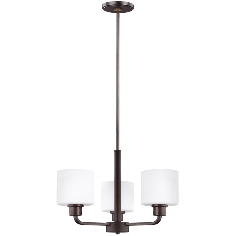 Three Light Chandelier<br /><span style="color:#4AB0CE;">Entrega: 4-10 dias en USA</span><br /><span style="color:#4AB0CE;font-size:60%;">PREGUNTE POR ENTREGA EN PANAMA</span><br />Collection: Canfield<br />Finish: Bronze