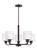 Five Light Chandelier<br /><span style="color:#4AB0CE;">Entrega: 4-10 dias en USA</span><br /><span style="color:#4AB0CE;font-size:60%;">PREGUNTE POR ENTREGA EN PANAMA</span><br />Collection: Canfield<br />Finish: Bronze