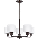 Five Light Chandelier<br /><span style="color:#4AB0CE;">Entrega: 4-10 dias en USA</span><br /><span style="color:#4AB0CE;font-size:60%;">PREGUNTE POR ENTREGA EN PANAMA</span><br />Collection: Canfield<br />Finish: Bronze