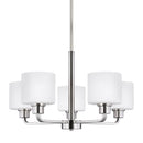 Generation Lighting - 3128805EN3-962 - Five Light Chandelier - Canfield - Brushed Nickel