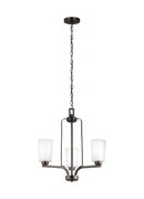 Three Light Chandelier<br /><span style="color:#4AB0CE;">Entrega: 4-10 dias en USA</span><br /><span style="color:#4AB0CE;font-size:60%;">PREGUNTE POR ENTREGA EN PANAMA</span><br />Collection: Franport<br />Finish: Bronze