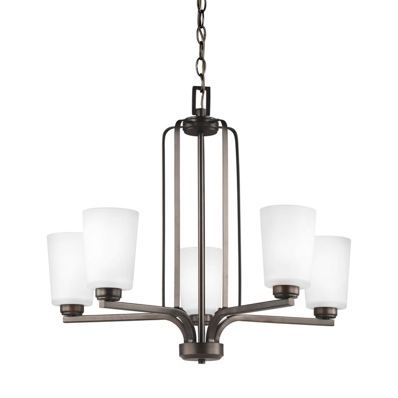 Generation Lighting - 3128905-710 - Five Light Chandelier - Franport - Bronze