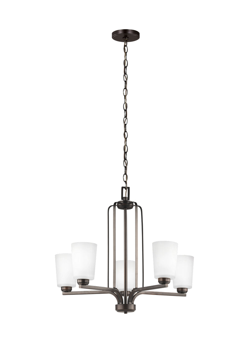 Five Light Chandelier<br /><span style="color:#4AB0CE;">Entrega: 4-10 dias en USA</span><br /><span style="color:#4AB0CE;font-size:60%;">PREGUNTE POR ENTREGA EN PANAMA</span><br />Collection: Franport<br />Finish: Bronze