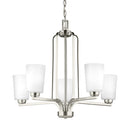 Generation Lighting - 3128905-962 - Five Light Chandelier - Franport - Brushed Nickel