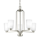 Generation Lighting - 3128905-962 - Five Light Chandelier - Franport - Brushed Nickel
