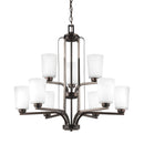 Generation Lighting - 3128909-710 - Nine Light Chandelier - Franport - Bronze