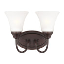 Generation Lighting - 44806-710 - Two Light Wall / Bath - Holman - Bronze