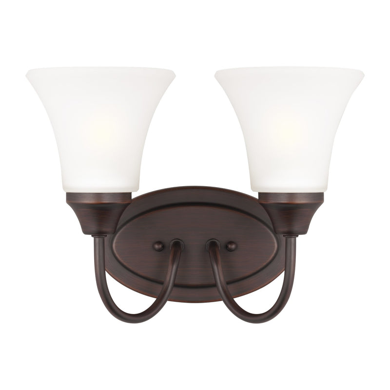 Generation Lighting - 44806-710 - Two Light Wall / Bath - Holman - Bronze