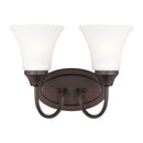 Generation Lighting - 44806-710 - Two Light Wall / Bath - Holman - Bronze