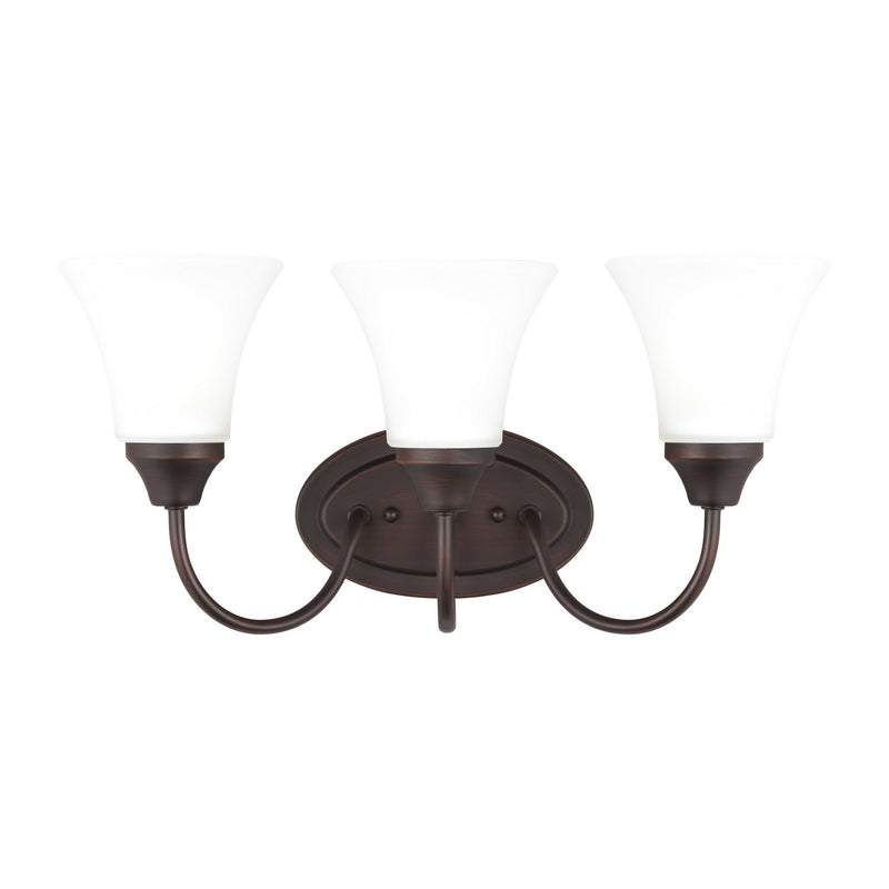 Generation Lighting - 44807EN3-710 - Three Light Wall / Bath - Holman - Bronze