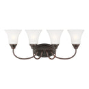 Generation Lighting - 44808-710 - Four Light Wall / Bath - Holman - Bronze
