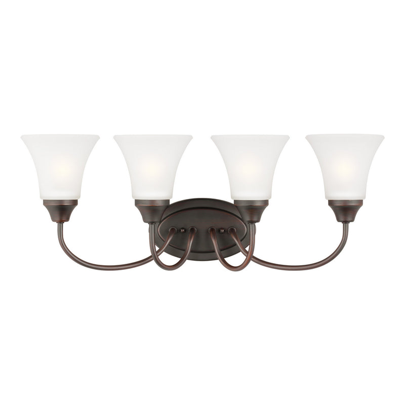 Generation Lighting - 44808EN3-710 - Four Light Wall / Bath - Holman - Bronze