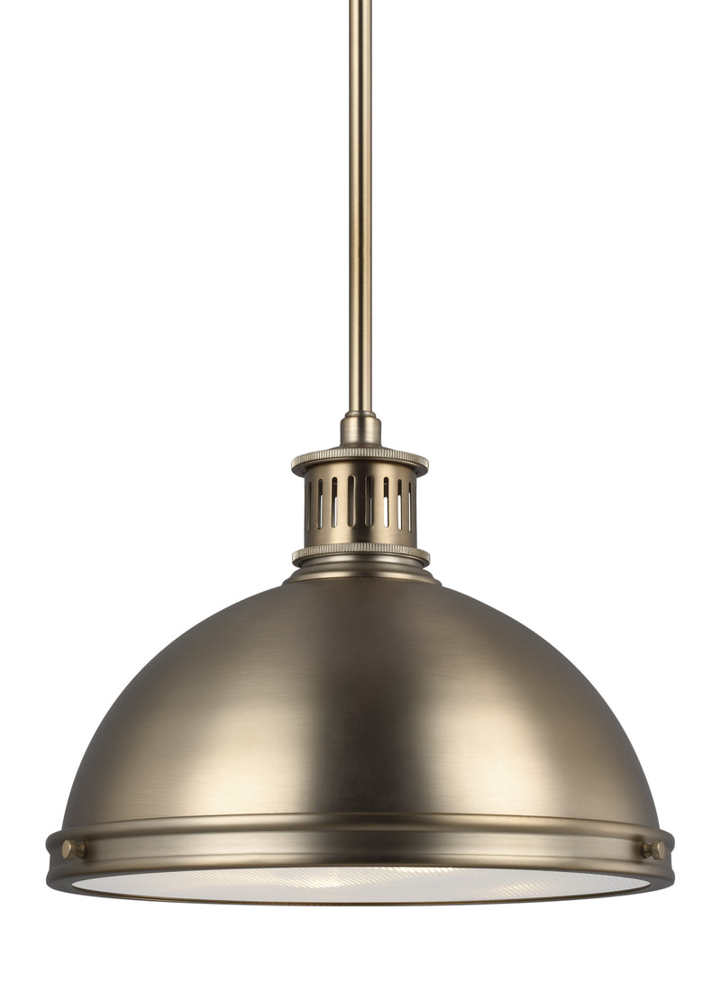 Generation Lighting - 65086EN3-848 - Two Light Pendant - Pratt Street Metal - Satin Brass