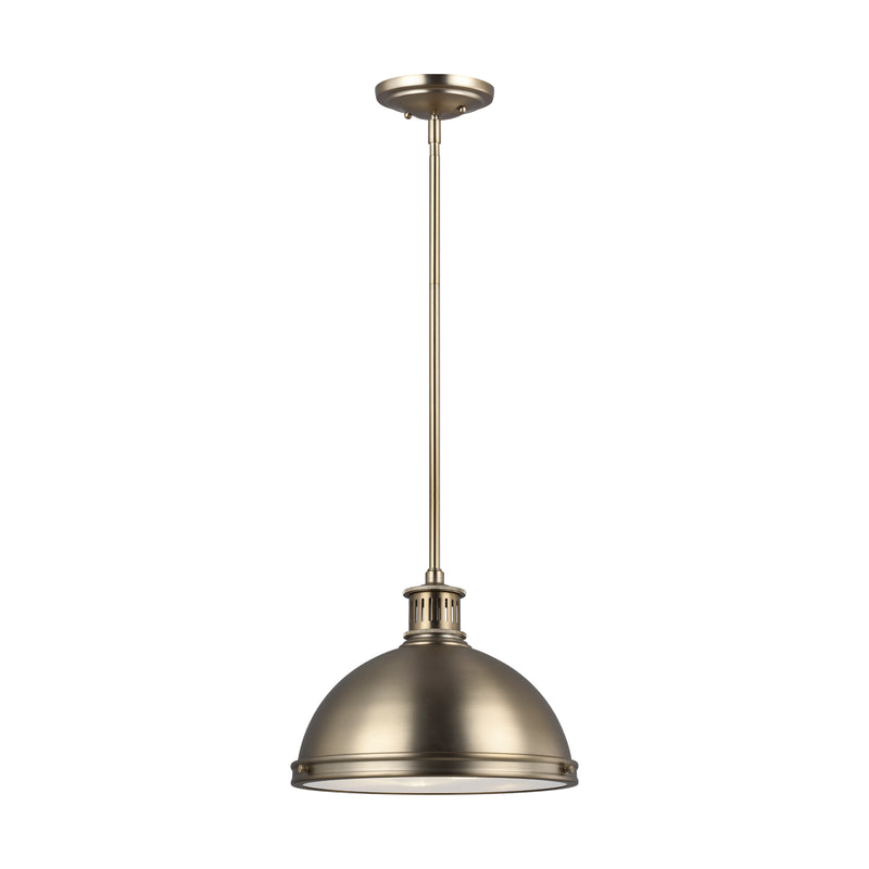 Two Light Pendant<br /><span style="color:#4AB0CE;">Entrega: 4-10 dias en USA</span><br /><span style="color:#4AB0CE;font-size:60%;">PREGUNTE POR ENTREGA EN PANAMA</span><br />Collection: Pratt Street Metal<br />Finish: Satin Brass