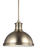 Generation Lighting - 65087EN3-848 - Three Light Pendant - Pratt Street Metal - Satin Brass