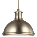 Three Light Pendant<br /><span style="color:#4AB0CE;">Entrega: 4-10 dias en USA</span><br /><span style="color:#4AB0CE;font-size:60%;">PREGUNTE POR ENTREGA EN PANAMA</span><br />Collection: Pratt Street Metal<br />Finish: Satin Brass