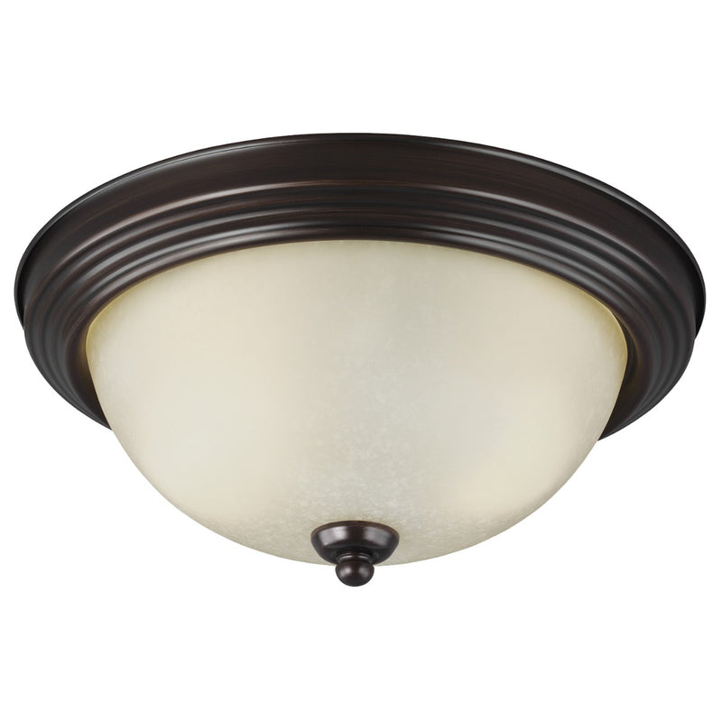 Generation Lighting - 77064EN3-710 - Two Light Flush Mount - Geary - Bronze