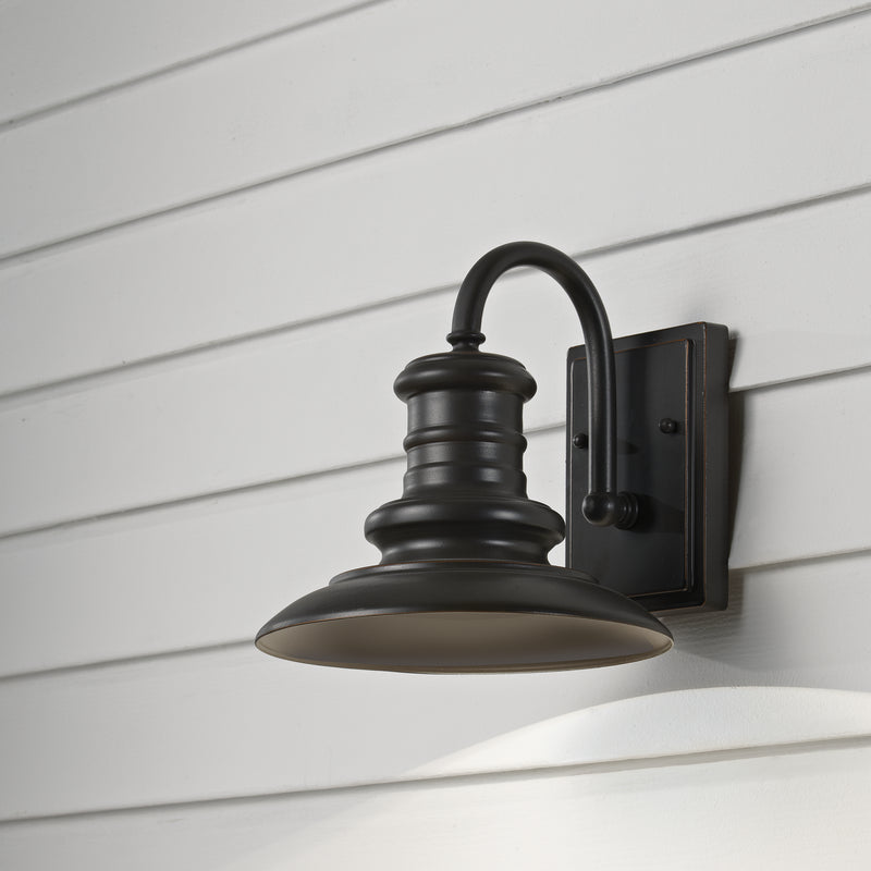 Generation Lighting - OL8600RSZ-L1 - LED Outdoor Wall Sconce - Redding Station - Restoration Bronze