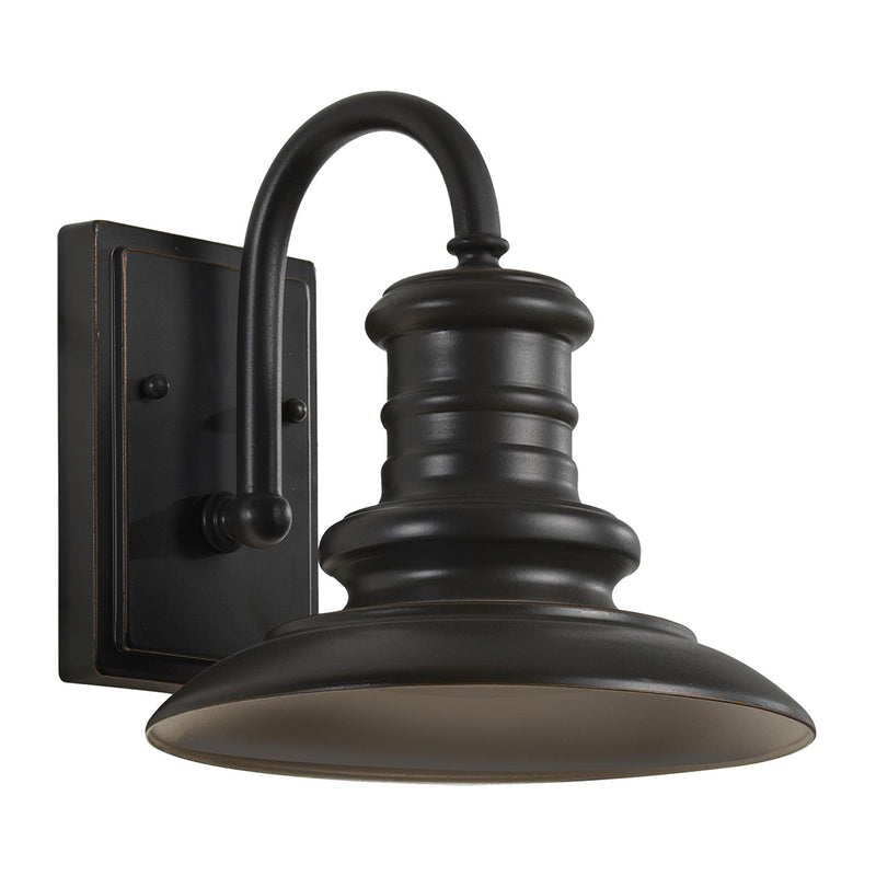 LED Outdoor Wall Sconce<br /><span style="color:#4AB0CE;">Entrega: 4-10 dias en USA</span><br /><span style="color:#4AB0CE;font-size:60%;">PREGUNTE POR ENTREGA EN PANAMA</span><br />Collection: Redding Station<br />Finish: Restoration Bronze