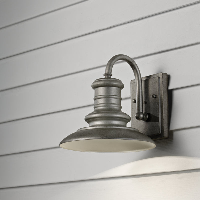 Generation Lighting - OL8600TRD-L1 - LED Outdoor Wall Sconce - Redding Station - Tarnished Silver