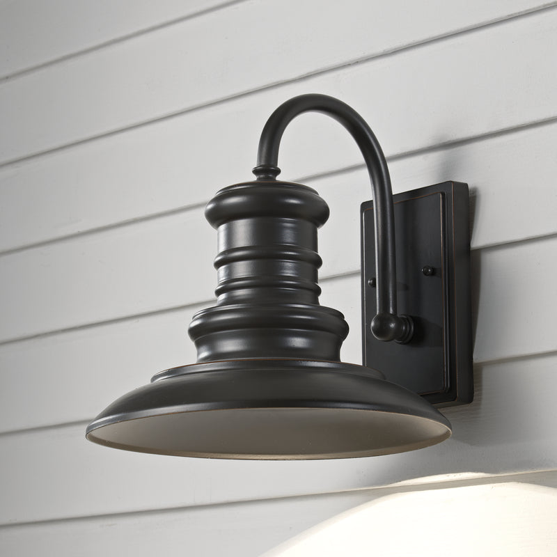 Generation Lighting - OL8601RSZ-L1 - LED Outdoor Wall Sconce - Redding Station - Restoration Bronze