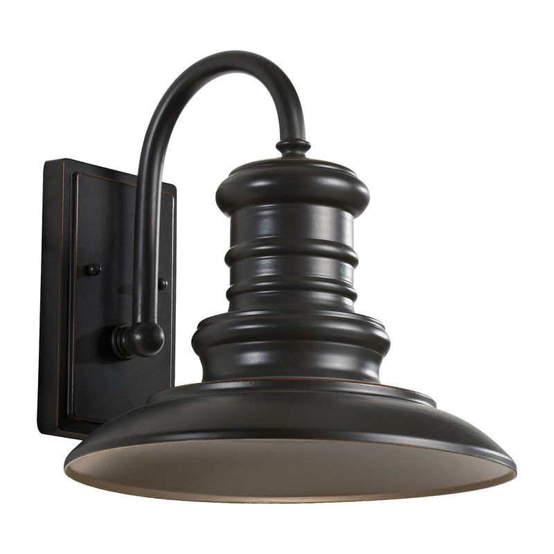 LED Outdoor Wall Sconce<br /><span style="color:#4AB0CE;">Entrega: 4-10 dias en USA</span><br /><span style="color:#4AB0CE;font-size:60%;">PREGUNTE POR ENTREGA EN PANAMA</span><br />Collection: Redding Station<br />Finish: Restoration Bronze