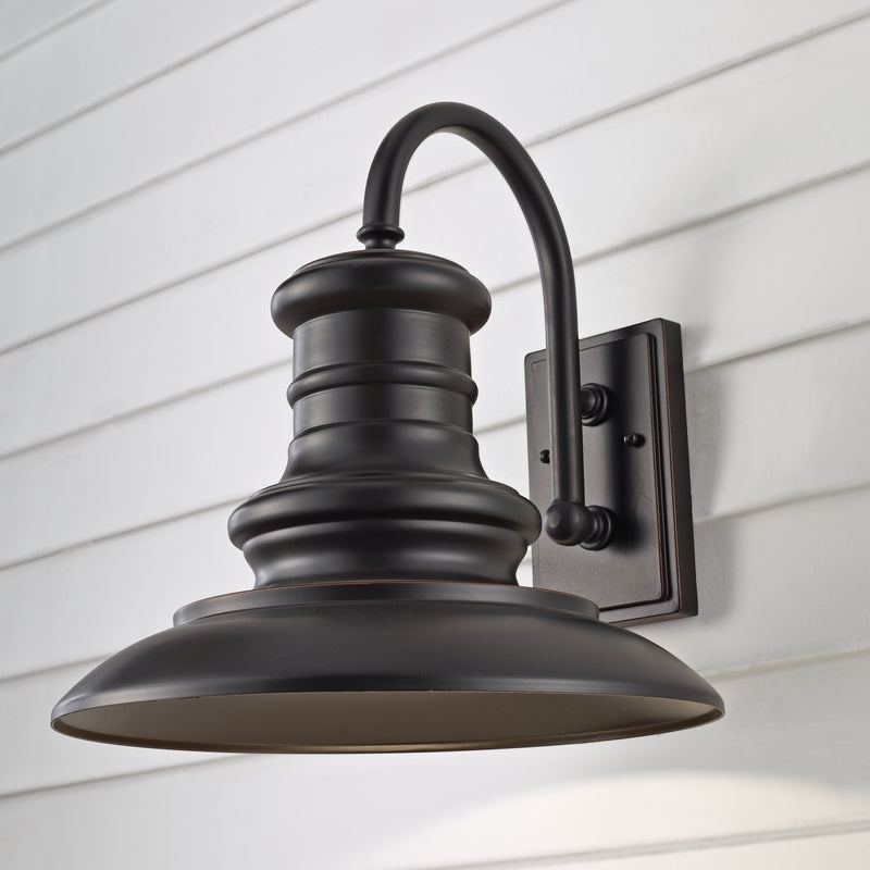 Generation Lighting - OL9004RSZ-L1 - LED Outdoor Wall Sconce - Redding Station - Restoration Bronze