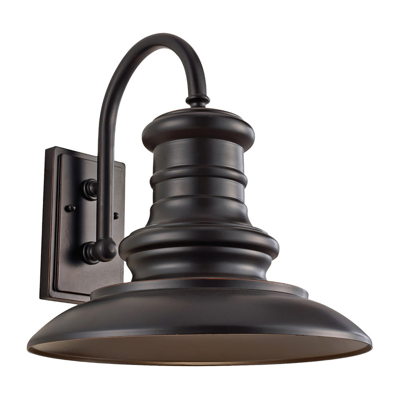 LED Outdoor Wall Sconce<br /><span style="color:#4AB0CE;">Entrega: 4-10 dias en USA</span><br /><span style="color:#4AB0CE;font-size:60%;">PREGUNTE POR ENTREGA EN PANAMA</span><br />Collection: Redding Station<br />Finish: Restoration Bronze