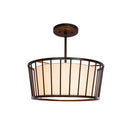 Kalco - 507040BZ - Three Light Convertible Pendant - Semi Flush Mount - Pacifica - Bronze
