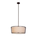 Kalco - 507052BZ - Six Light Convertible Pendant - Semi Flush Mount - Pacifica - Bronze