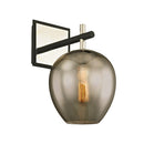 Troy Lighting - B6211-TBK/PN - One Light Wall Sconce - Iliad - Textured Black & Polish Nickel