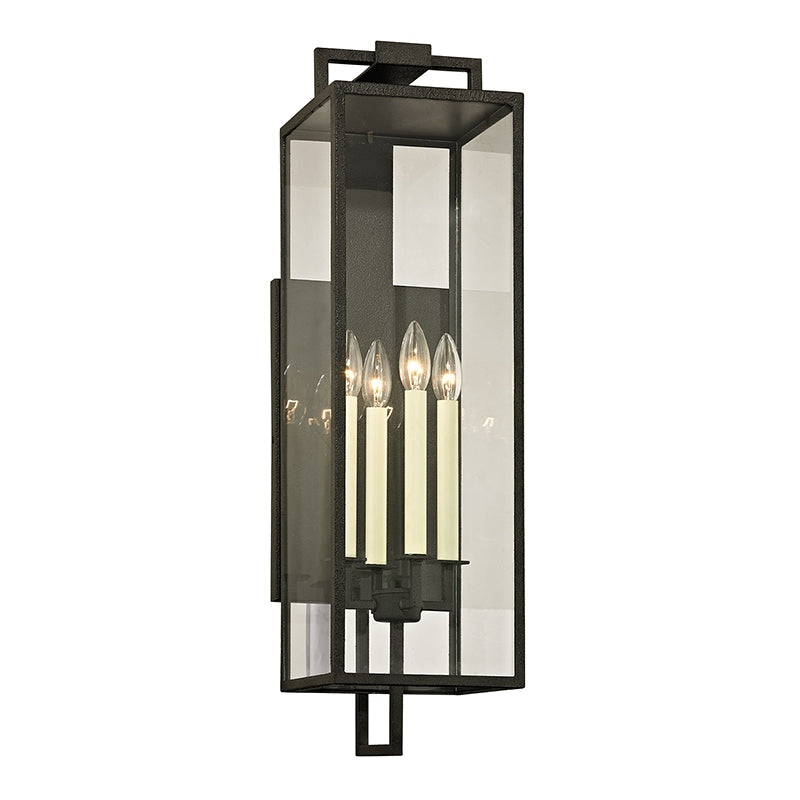 Troy Lighting - B6383-FOR - Four Light Wall Lantern - Beckham - Forged Iron