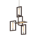 Troy Lighting - F6184-TBZ/SS - Four Light Chandelier - Enigma - Textured Bronze