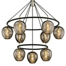 Troy Lighting - F6219-TBK/PN - Nine Light Chandelier - Iliad - Texture Black
