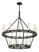 Troy Lighting - F6238 - 20 Light Chandelier - Sutton - Textured Black