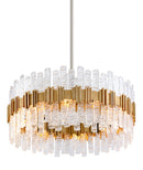 Corbett Lighting - 256-410 - Ten Light Chandelier - Ciro - Antique Silver Leaf Stainless