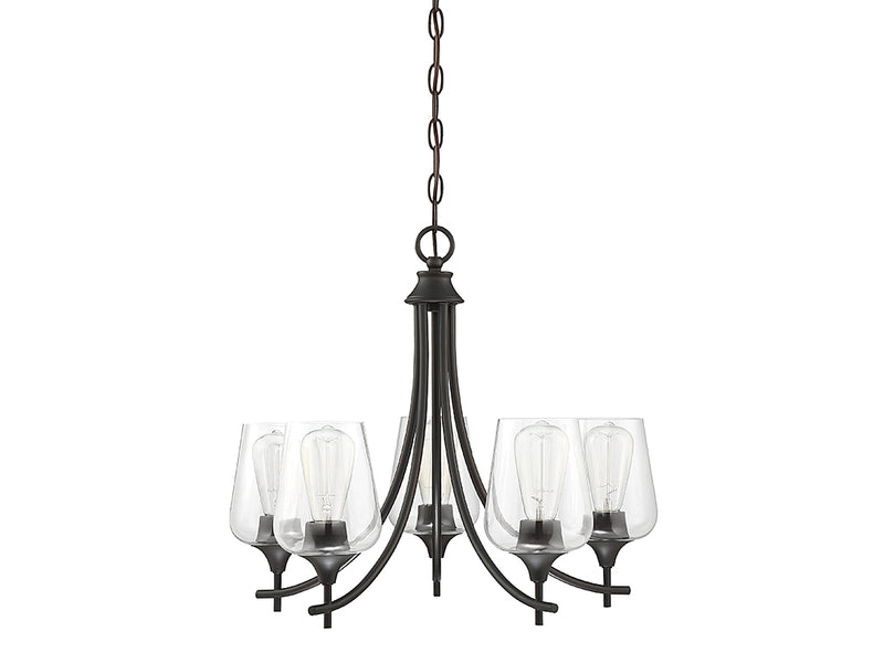 Five Light Chandelier<br /><span style="color:#4AB0CE;">Entrega: 4-10 dias en USA</span><br /><span style="color:#4AB0CE;font-size:60%;">PREGUNTE POR ENTREGA EN PANAMA</span><br />Collection: Octave<br />Finish: English Bronze
