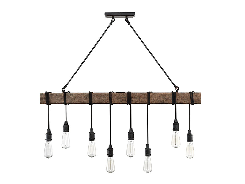 Eight Light Linear Chandelier<br /><span style="color:#4AB0CE;">Entrega: 4-10 dias en USA</span><br /><span style="color:#4AB0CE;font-size:60%;">PREGUNTE POR ENTREGA EN PANAMA</span><br />Collection: Burgess<br />Finish: Durango