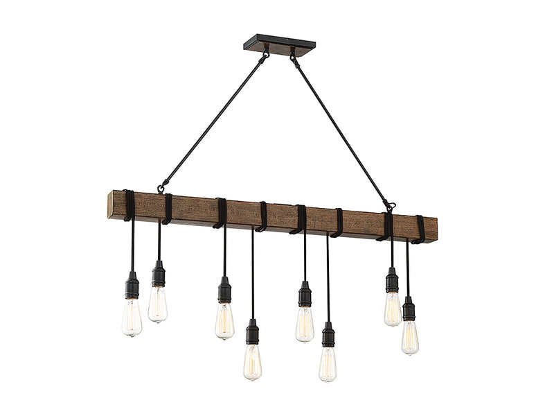 Eight Light Linear Chandelier<br /><span style="color:#4AB0CE;">Entrega: 4-10 dias en USA</span><br /><span style="color:#4AB0CE;font-size:60%;">PREGUNTE POR ENTREGA EN PANAMA</span><br />Collection: Burgess<br />Finish: Durango