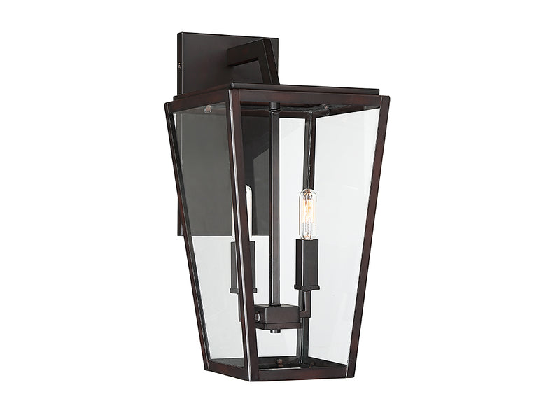 Two Light Wall Lantern<br /><span style="color:#4AB0CE;">Entrega: 4-10 dias en USA</span><br /><span style="color:#4AB0CE;font-size:60%;">PREGUNTE POR ENTREGA EN PANAMA</span><br />Collection: Milton<br />Finish: English Bronze