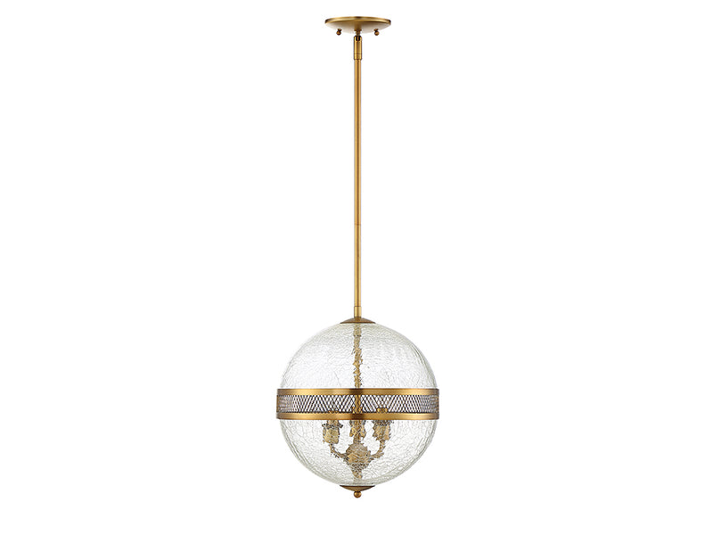 Three Light Pendant<br /><span style="color:#4AB0CE;">Entrega: 4-10 dias en USA</span><br /><span style="color:#4AB0CE;font-size:60%;">PREGUNTE POR ENTREGA EN PANAMA</span><br />Collection: Stirling<br />Finish: Warm Brass
