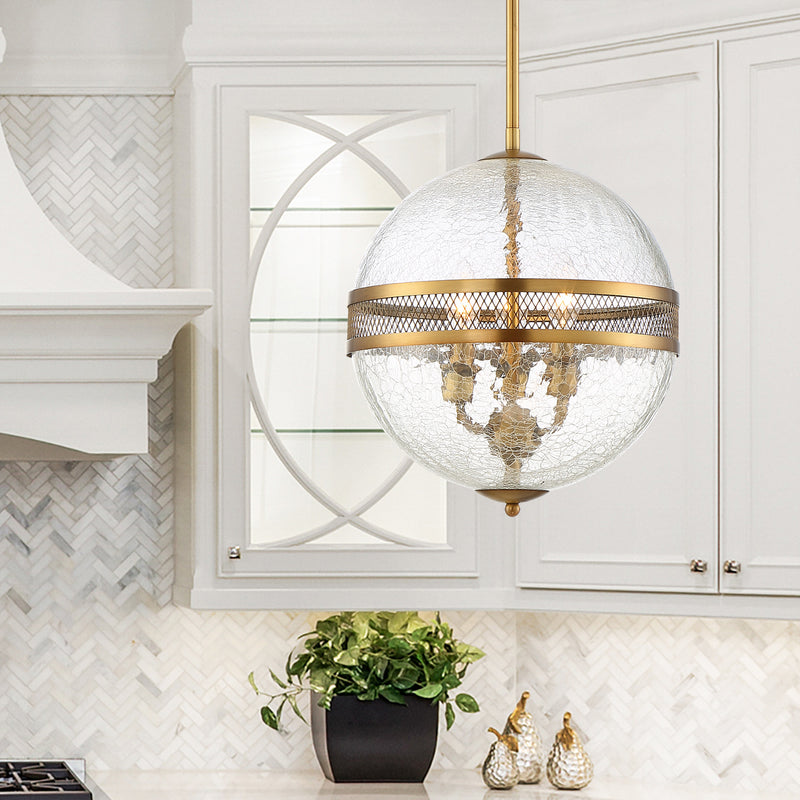 Three Light Pendant<br /><span style="color:#4AB0CE;">Entrega: 4-10 dias en USA</span><br /><span style="color:#4AB0CE;font-size:60%;">PREGUNTE POR ENTREGA EN PANAMA</span><br />Collection: Stirling<br />Finish: Warm Brass